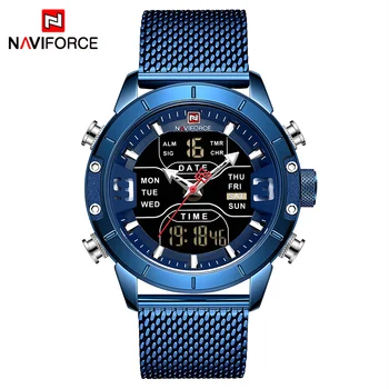 Clearance-ul NAVIFORCE NF9153 Barbati Ceas de Lux Marca Om Sportului Militar Cuarț Încheietura Ceasuri Cronograf Ceas Relogio Masculino
