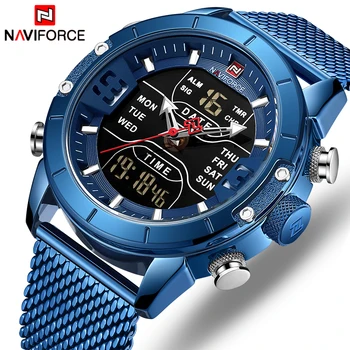 Clearance-ul NAVIFORCE NF9153 Barbati Ceas de Lux Marca Om Sportului Militar Cuarț Încheietura Ceasuri Cronograf Ceas Relogio Masculino