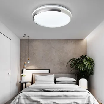 Minimalist Modern, rotund dormitor CONDUSE de plafon lumina de la distanță de control al intensității luminoase în camera de zi studiu restaurant hotel lampa