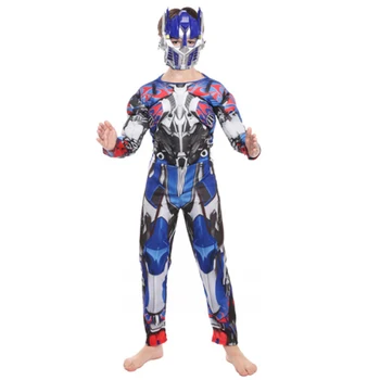 Băiatul Carnaval De Halloween Transformatoare Stralucitoare Masca Costum De Optimus Prime, Bumblebee Cosplay Fantezie Rochie De Petrecere