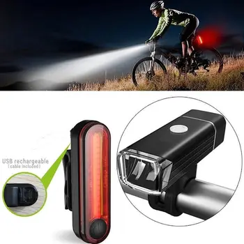 Biciclete Biciclete Lumini USB LED Reîncărcabilă Set de Munte Ciclu Fata Spate Faruri