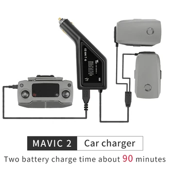 Sunnylife DJI Mavic 2 Pro/Zoom Incarcator Auto 3 in 1 de Încărcare Hub pentru DJI Bateriei de Telefon și Operatorul Împreună 17.6 V 2A Accesoriu