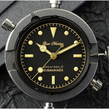 San Martin 53 6200 Clasic Retro Diver Ceasuri Barbati Safir NH35 din Oțel Inoxidabil Automate de Lux, Doar Un Ceas pentru bărbați