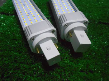 4buc/lot led pl lamp g24d bec LED pl 2835 60SMD G24 11W 3000K 4000K 6000K AC85-265V 110V 220V Alb Cald/ Alb/ alb Rece