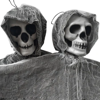 100cm Craniu de Halloween Agățat Fantoma Bantuita Casa Agățat Grim Reaper de Groaza Casa Costum Ușă Bar Club Decoratiuni de Halloween