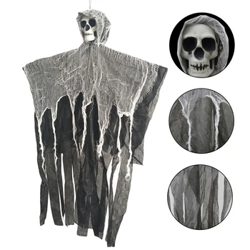 100cm Craniu de Halloween Agățat Fantoma Bantuita Casa Agățat Grim Reaper de Groaza Casa Costum Ușă Bar Club Decoratiuni de Halloween