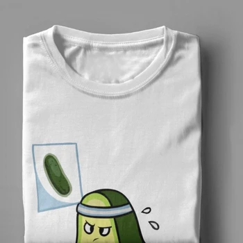 Bărbați Avo-Cardio luni Avocado Topuri Tricou Umor Vegan Amuzant Guacamole Desene animate Alimente Bumbac Fitness Tees T-Shirt de Vara