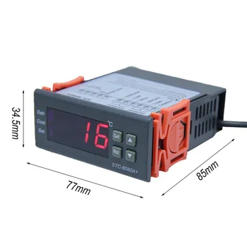 STC-8080A Refrigerare Controler de Temperatura Sincronizare Automată Dezghețare Termostat Inteligent Funcția de Alarmă 12V 220V 110V