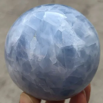 60-68mm Naturale Albastru Celestite Sfera de Cuart Cristal de Vindecare