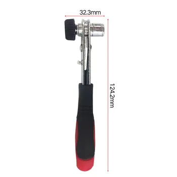 Portable Negru Rosu Mini Rapidă Cheie cu Clichet 1/4 Inch Șurubelniță Rod 6,35 cm Rapidă Cheie tubulară Instrumente În Stoc
