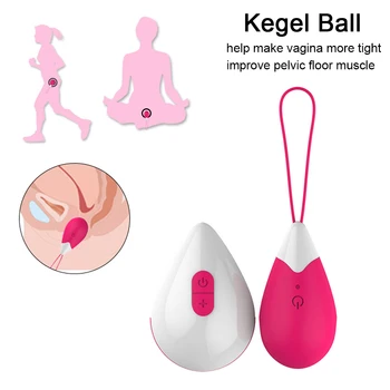 Ouă vibratoare pentru Femei Vaginale G-spot Vibrator bile Kegel Control de la Distanță Dragoste ou masturbator Erotice jucarii Sexuale pentru Femei