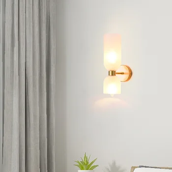 Nordic Design de lămpi de perete de sticlă de aur Tranșee de Perete lampă Bar Magazin Foaier, camera de zi Dormitor decor de perete de lumină