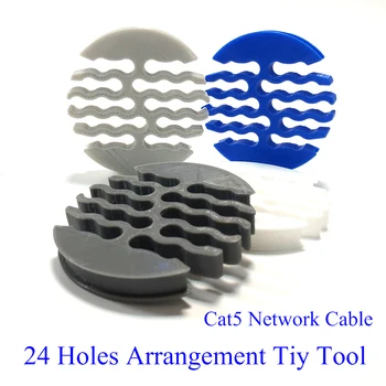 24Way Modul de Rețea Cablu de Rețea Pieptene Instrumente de Sârmă Aranjament Ordonat Instrumente pentru Computer Sala Studio a Gestiona Cabluri Cat6 Instrumente