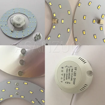 AC180-260V LED Spoturi LED Iluminat Placă de Plafon Lampă de Înaltă Luminozitate 5730 110V 220V 18W 24W 36W Convenabil de Instalare