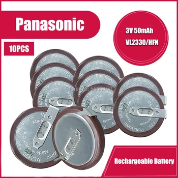 10BUC Panasonic Litiu Butonul de Monedă Baterii Baterie Reîncărcabilă VL2330 cu 180 de Grade pentru Land Rover de la Distanță K