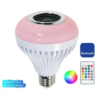 Smart Light Bulb Speaker Bluetooth RGB de Culoare Alb-Schimbarea Estompat Bec LED