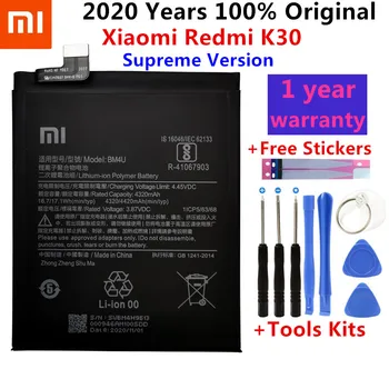 Original 4320mAh BM4U Baterie de Telefon Mobil pentru Xiaomi Redmi K30 Suprem Versiune BM4U Bateria Telefonului Inteligent Instrumente Gratuite