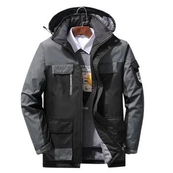 Iarna Fleece Jachete Militare pentru Bărbați Vânt Impermeabil Uza Hanorac Mens Jacheta Cald Pelerina de ploaie Haina 7XL,8XL, 9XL Palton