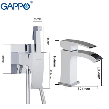 GAPPO Bazinul Robinete de alamă bazinul robinete cu robinete bideu torneira face anheiro cascada sistem de baie, duș mixere toaletă robinete