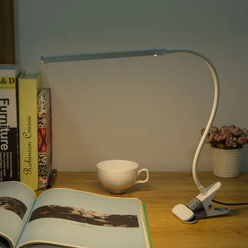 SMD LED lumina Tabelul cu Clip Pat Citind cartea Lumina estompat LED lampa de Birou USB Reglabil led-uri Lampă de Masă
