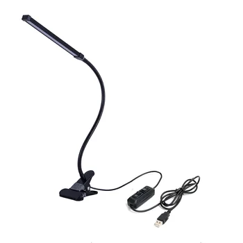 SMD LED lumina Tabelul cu Clip Pat Citind cartea Lumina estompat LED lampa de Birou USB Reglabil led-uri Lampă de Masă