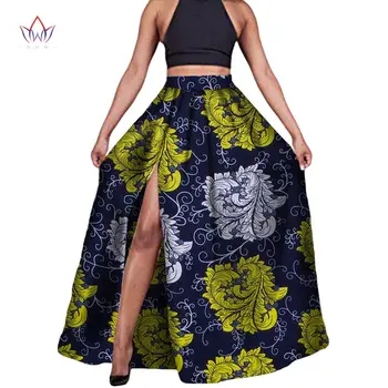 Moda Africană Tesatura de Imprimare Fuste pentru Femei Dashiki Plus Dimensiune Stil African Haine Lungi Maxi Rochie de Bal Fusta WY1988