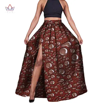 Moda Africană Tesatura de Imprimare Fuste pentru Femei Dashiki Plus Dimensiune Stil African Haine Lungi Maxi Rochie de Bal Fusta WY1988
