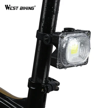 WEST BIKE Biciclete Coada Lumina Super-Luminos de încărcare USB Lanterna Impermeabil Ciclism Seat Post Lampă cu LED-uri de Noapte de Siguranță Biciclete Lumina