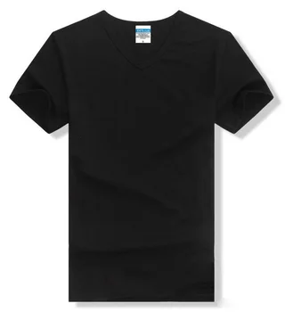 Tricou barbati bumbac Lycra casual culoare solidă pentru bărbați V-neck t-shirt camisetas moda tricouri 2017 New Sosire camisas hombre
