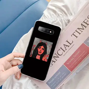 Demon femeie sexy negru anti-toamna Caz de Telefon Pentru Samsung Galaxy S10 9 8 7 Plus S10E