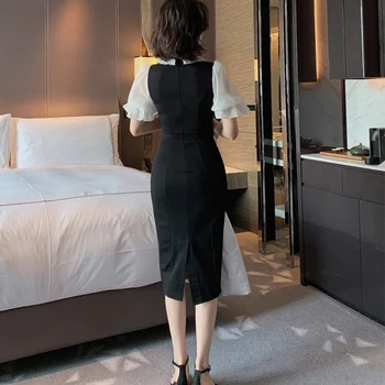De Vară 2020 Nou Rochie De Moda Pentru Femei Slim Fit Halat Vestidos Coreean Haine Largi Office Lady Rochii