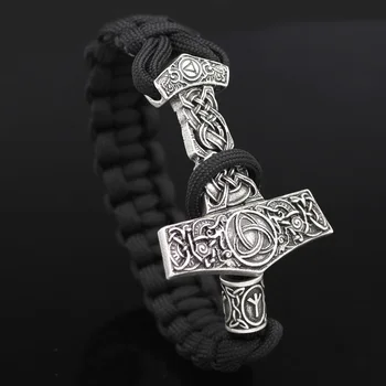 Oamenii Viking Rune Thor Ciocanul Amuleta Ciocan Scandinav Odin Simbol Nod Brățară