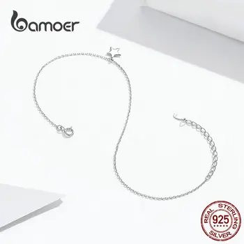 Bamoer Design Simplu, Stele de Argint Brățară pentru Femei Argint 925, Bratara pentru Glezna si Picior de Moda Picior Bijuterii SCT009