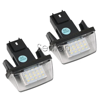 1Pair Auto LED numărul de Înmatriculare Lumina 12V Alb SMD LED-uri lampă de Styling Auto Pentru Citroen C4 C5 C3 Peugeot 307 206 207 306 308 407