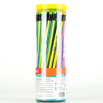 DELI Creioane Grafit pentru Școală 1 Tub(50BUC) 2B Drăguț Desen Creion Creion Set Creioane pentru Copii EU52606