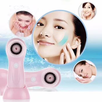 Electric Facial Demachiant Fata Porilor de Curățare Perie USB Reîncărcabilă Fața Mașină de Spălat Exfoliere a Reduce Acnee Ulei de Piele Moarta