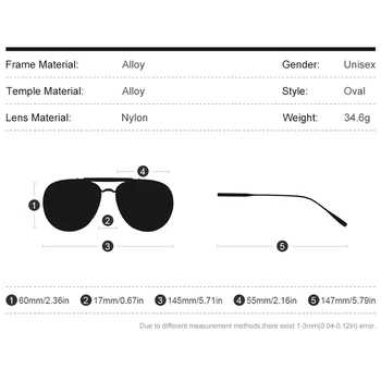 HEPIDEM Pilot Ochelari de Soare pentru Femei 2020 Nou de Lux de Brand Designer de Înaltă Calitate din Aliaj de Metal ochelari de Soare Barbati cu Nylon Lentila 5013