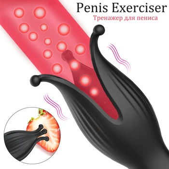 10 Moduri De Penis Întârziere Antrenor De Sex Masculin Masturbare Cu Vibrator Automat Oral Orgasm Sex Glandul Stimula Masaj Jucarii Sexuale Pentru Barbati