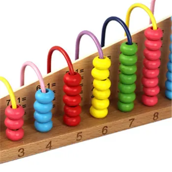 Multicolor Din Lemn Abac Soroban Jucarii Pentru Copii De Numărare De Calcul Raft Blocuri De Învățare Montessori Matematica De Învățământ Jucărie