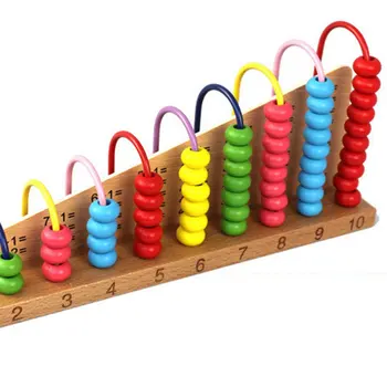 Multicolor Din Lemn Abac Soroban Jucarii Pentru Copii De Numărare De Calcul Raft Blocuri De Învățare Montessori Matematica De Învățământ Jucărie
