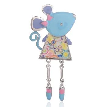 Aliaj de Email pentru Femei Broșe Accesorii de Desene animate Drăguț Animale Mici Mouse-ul Brosa Clasic de Moda Eșarfă Broșe Ace Bijuterii