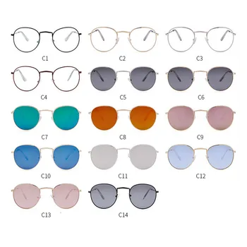 RBROVO 2021 Retro Rotund ochelari de Soare Femei/Barbati de Brand Designer de Ochelari de vedere Femei Aliaj de Ochelari Femei Oglindă Oculos De Sol Feminino