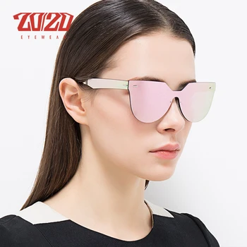 20/20 Brand Stil Vintage Unisex ochelari de Soare Femei Retro Obiectiv Plat fără ramă Cadru Bărbați Ochelari de Soare Gafas Oculos PC1608