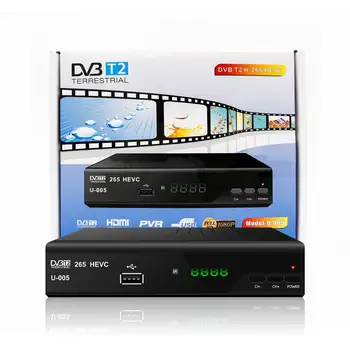 De înaltă Calitate set top box DVB-T2 H. 265 HD Receiver Digital Terestru de TELEVIZIUNE Receptor radio DVB T2 Tuner schimb digitale tvbox