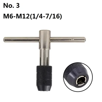 T Tip De Cheie De La Robinet Titularul M3-M12 Atingerea Instrument De Mână Atingeți Suport Reglabil Cu Șurub Thread Cheie Pentru Prelucrarea Metalelor Mașini Cheie De Foraj