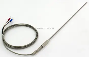 FTARP08 tip K 1,5 m de metal de screening cablu 300mm flexibil sonda termocuplu senzor de temperatură cu diametrul de 3mm 4mm WRNK-191