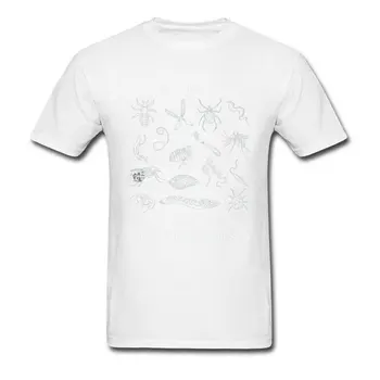 Relaxați-vă Adult Tricou Bumbac pentru Bărbați T-shirt Parasitologist Personalizate Topuri Tricouri Amuzante Animale de Imprimare Albastru de Îmbrăcăminte Plus Dimensiune Camasi