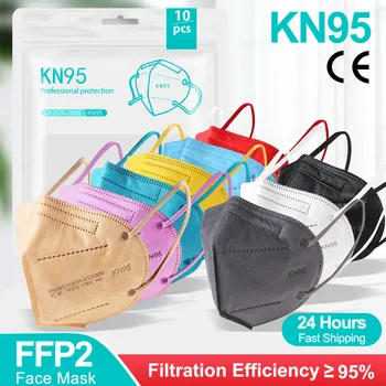 10-100buc Reuseable KN95 Masca ffp2 Siguranță Praf Respiratorie Măști Gura Praf de Protectie ffp3 Mascarillas FPP2 Kn95Mask
