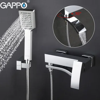 GAPPO duș robinete de alamă montat pe perete baie duș baie mixer precipitații duș, cadă de baie robinete de duș cu efect de cascadă robinet