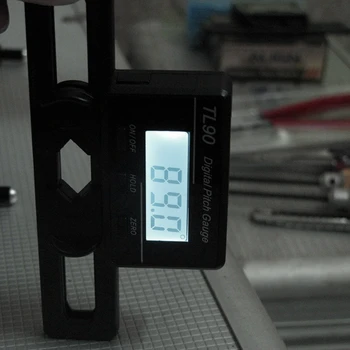 TL90 Digital Pitch Gauge LCD Backlight Lame cu Unghi de Măsurare Instrument